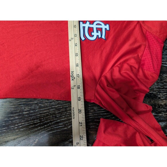 St Louis Cardinals Mens Large Red MLB Baseball Pullover - Picture 7 of 8